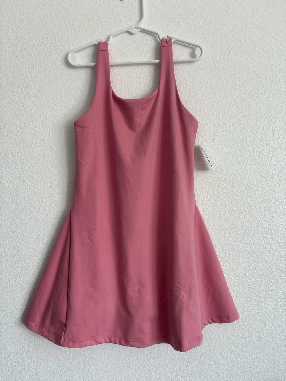 Old Navy Girls Active StudioSmooth Dress Size L 10-12 Pink Built In Shorts NWT